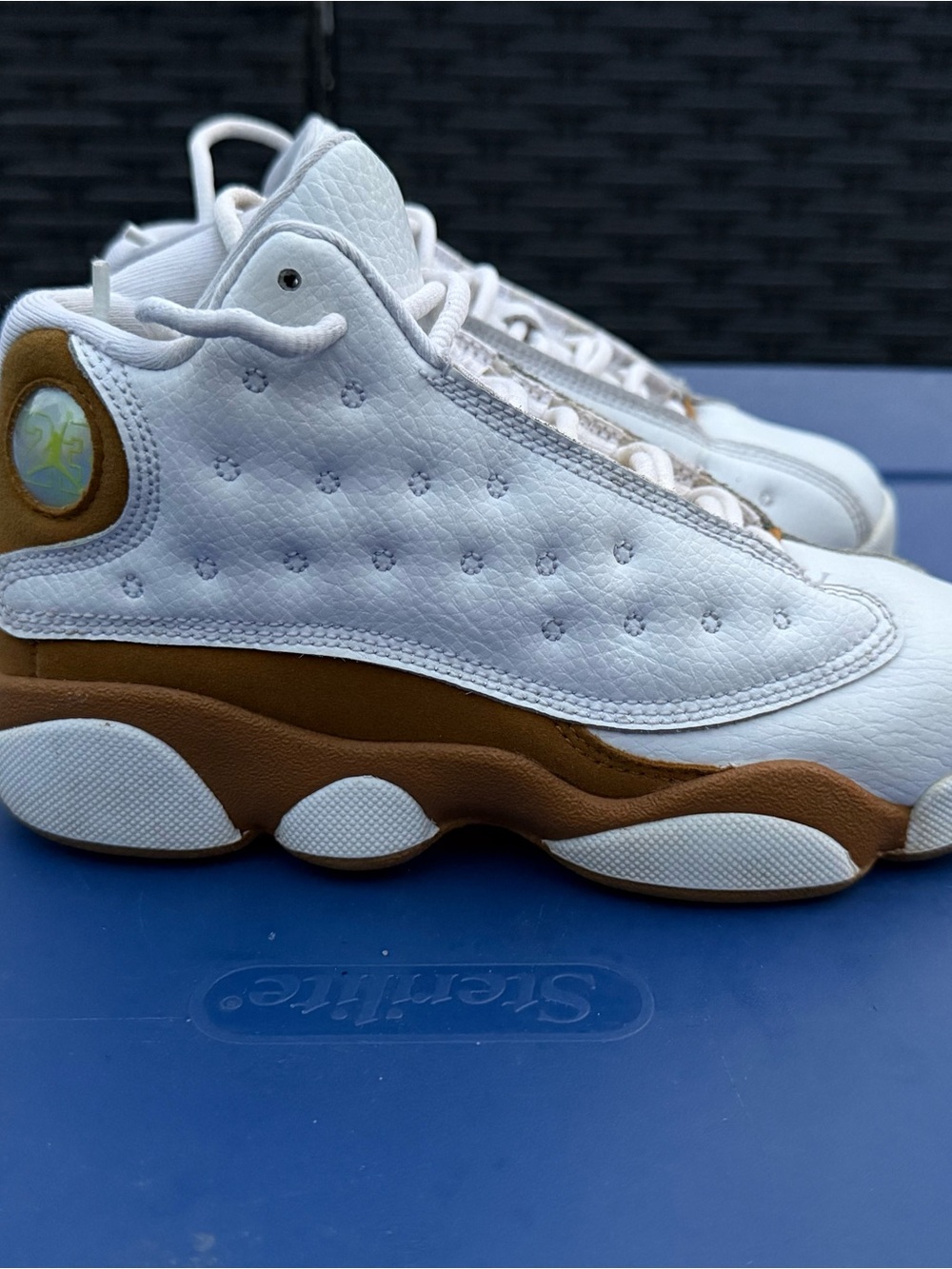 Jordan 13 Retro Wheat. Kids size 1Y